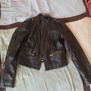 A.N.A brown leather jacket